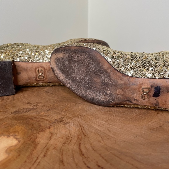 Dolce and Gabanna gold sequin sock booties 7.5 - Picture 9 of 14